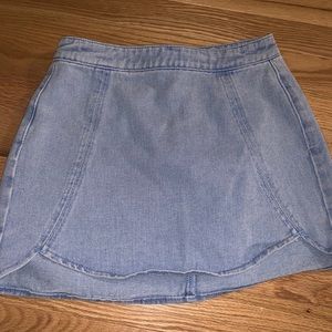 A sun light wash tulip skirt